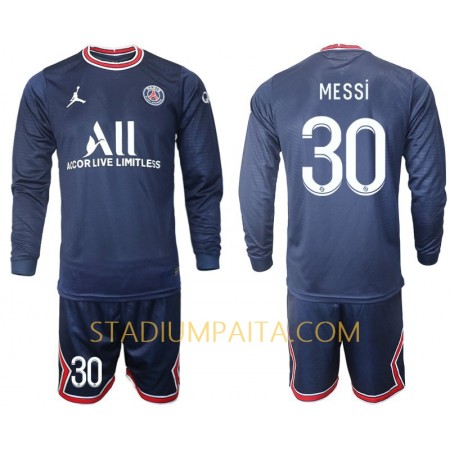 Virallinen pelipaita Paris Saint-Germain MESSI 30 Koti 2021-22 Pitkähihainen - Lasten( + Lyhyet housut )